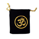 Cadeautasje Polyester Fluweel Met Ohm Symbool 10x11cm