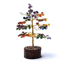 Edelsteenboom Levensboom Met Chakra Blaadjes ±18 cm