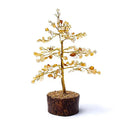 Edelsteenboom Citrien Met Neemhout Basis ±18cm
