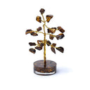 Edelsteenboom Tijgeroog Met Blaadjes ±8cm