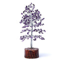 Edelsteenboom Levensboom Amethist Met Neemhouten Basis ±23cm