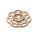 Edelsteenhouder Seed of Life MDF Lasergesneden 7cm