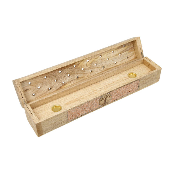 Wierookbrander Godin Maanfasen Mangohout Perzikmaansteen Opbergdoos 31,5 cm