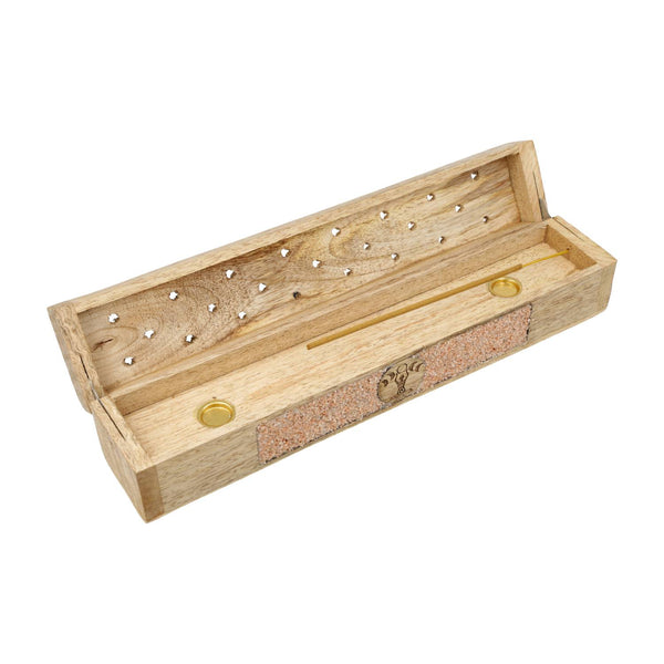 Wierookbrander Godin Maanfasen Mangohout Perzikmaansteen Opbergdoos 31,5 cm