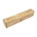 Wierookbrander en opbergdoos Godin maanfasen perzikmaansteen mangohout -- 31,5cm
