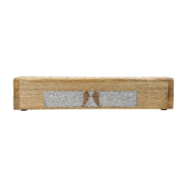 Wierookbrander en Opbergdoos Engelenvleugels Angeliet Mangohout 31,5 cm