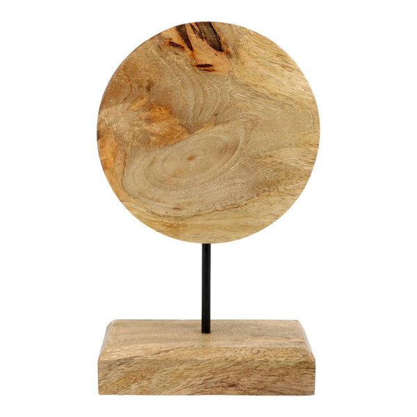 Deco Levensboom Mangohout Met Groene Aventurijn Chips Op Voet 26 cm