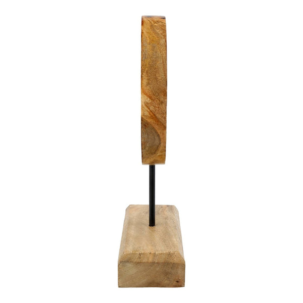 Deco Levensboom Mangohout Met Groene Aventurijn Chips Op Voet 26 cm