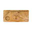 Kaarthouder Mangohout Roze Maansteen Godin Maanfasen 21,5 Cm