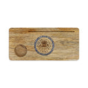 Kaarthouder Mangohout Sodaliet Spiritueel Oog 21,5 Cm