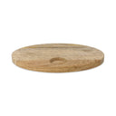 Kaarthouder Mangohout Met Theelichthouder Ovale 23 Cm