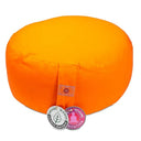Meditatiekussen Rond Katoen Oranje 33 x 17 cm