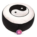 Yogi & Yogini Meditatiekussen Yin Yang Katoen Zwart Wit 33 x 17 cm