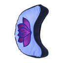 Yogi & Yogini Meditatiekussen Lotus Katoen Blauw Halve Maan 33 x 13 cm