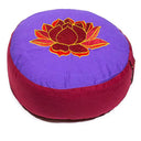 Yogi & Yogini Meditatiekussen Lotus Katoen Violet 33 x 17 cm