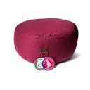 Meditatiekussen Rond Katoen Aubergine 33 x 17 cm
