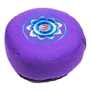 Yogi & Yogini Meditatiekussen Rond Ohm Katoen Violet 33 x 17 cm