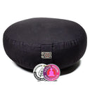 Yogi & Yogini Meditatiekussen Rond Biologisch Katoen Zwart 33 x 12 cm