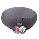 Yogi & Yogini Meditatiekussen Rond Katoen Antraciet 33 x 12 cm