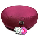 Yogi & Yogini Meditatiekussen Rond Katoen Aubergine 33 x 12 cm