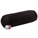 Bolster Rond Zwart Biokatoen OCS 60x16 cm