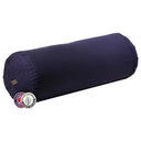 Yoga Bolster Rond Katoen Blauw 60 x 16 cm Navulbaar Met Boekweitkaf