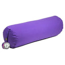Yoga Bolster Rond Katoen Violet 60 x 16 cm Navulbaar Met Boekweitkaf