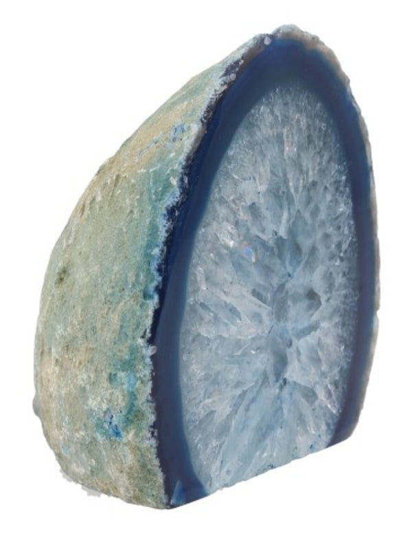 Agaat einden blauw (bijgekleurd), p/kg