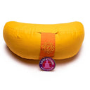 Meditatiekussen Yogi & Yogini 3e Chakra Katoen Geel 33 x 13 cm