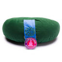 Meditatiekussen Yogi & Yogini 4e Chakra Katoen Groen 33 x 13 cm