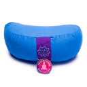 Meditatiekussen Yogi & Yogini 5e Chakra Katoen Blauw 33 x 13 cm
