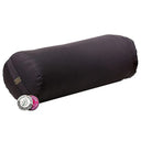 Yoga Bolster Rond Katoen Antraciet 60 x 16 cm Navulbaar