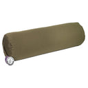 Yoga Bolster Rond Groen Katoen 60 x 16 cm Navulbaar Met Boekweitkaf