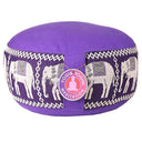 Meditatiekussen Yogi & Yogini Olifant Katoen Paars 33 x 16 cm