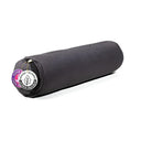Yoga Bolster Yogi & Yogini Rond Antraciet Katoen 40 x 12 cm