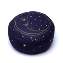 Meditatiekussen Maan Donkerblauw Biokatoen OCS 33x17 cm 2100g
