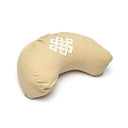 Meditatiekussen Halve Maan Oneindige Knoop Beige Biokatoen OCS 37x17x13 cm