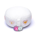 Meditatiekussen Harten OCS 100 Biokatoen Wit 33x17 cm 2100g