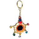 Sleutelhanger Met Spiegeltje En Belletjes 11cm 13gr