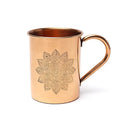 Koperen Mok Mandala Geëtst ±450 ml