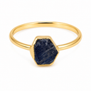 Geboortesteen Ring Ruwe Saffier September - 925 Zilver