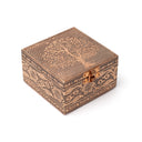 Sieradendoos Levensboom Koperkleur 18 X 13 X 6 Cm