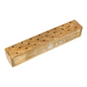 Wierookbrander Kistje Bloem Des Levens Mangohout Whitewash 31 X 6 X 5 Cm