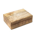 Tarotdoos Mangohout Alziend Oog Whitewash 18x12x6 Cm