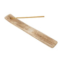 Wierookhouder Mangohout Alziend Oog Whitewash 25,5 X 3,5 Cm