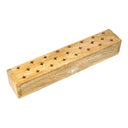 Wierookbrander Kistje Mangohout Whitewash Messing Inzetjes Alziend Oog 31 X 6 X 5 Cm