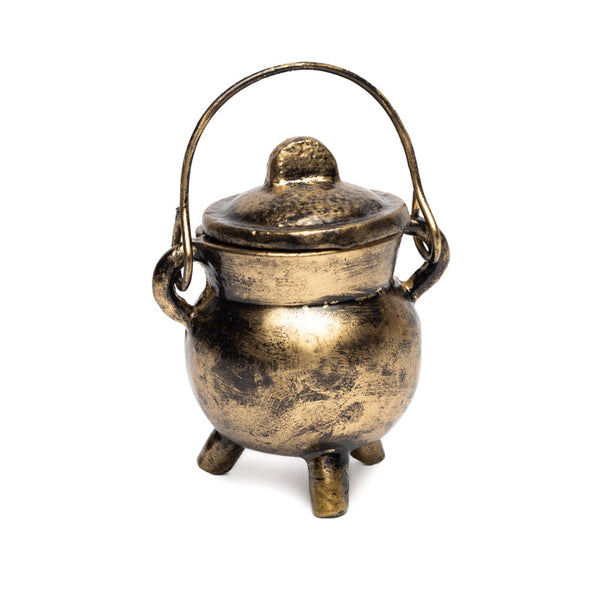 Cauldron Gietijzer Goudkleurig Klein 6~7 cm
