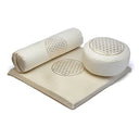 Meditatie Set Bloem Des Levens Biologisch Katoen Wit/Goud 65x65x5cm