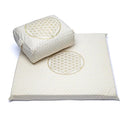 Meditatie Set Bloem Des Levens Biologisch Katoen Wit/Goud 65x65cm