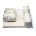 Meditatie Set Bloem Des Levens Biologisch Katoen Wit/Goud 65x65cm
